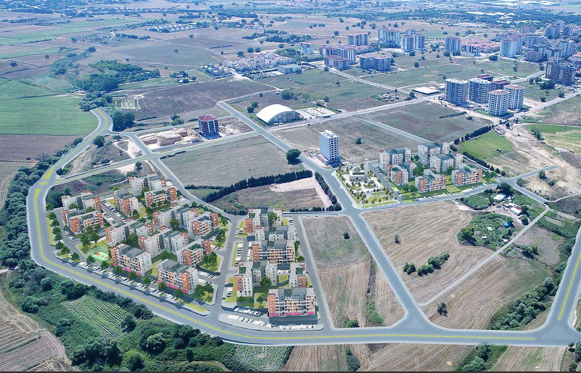 TOKİ Tekirdağ Çorlu 515 Konut, 20 Dükkan ve 1 Cami Projesi - Boylu Enerji Yapı A.Ş. Proje Galerisi